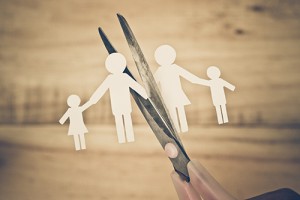 Picture of a family being cut in half