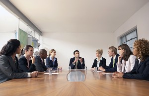 Businesspeople in conference room